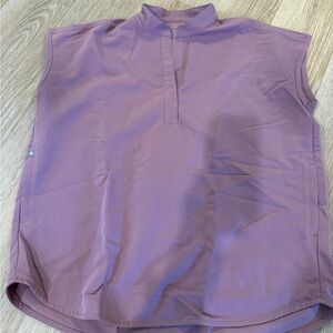 Figs Women's Mauve Rafaela Oversized Scrub Top